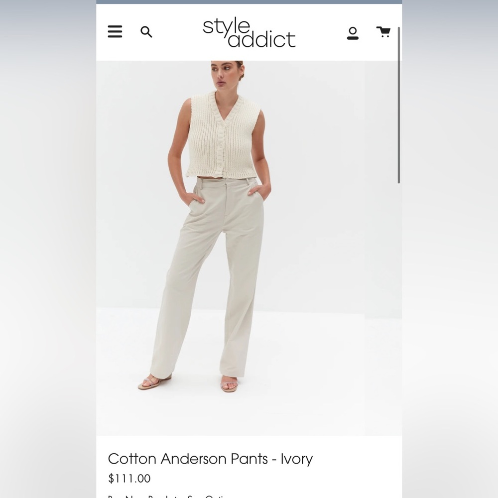 Style Addict Cotton pants